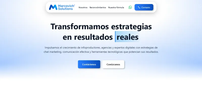 Captura de Marcovich Solutions